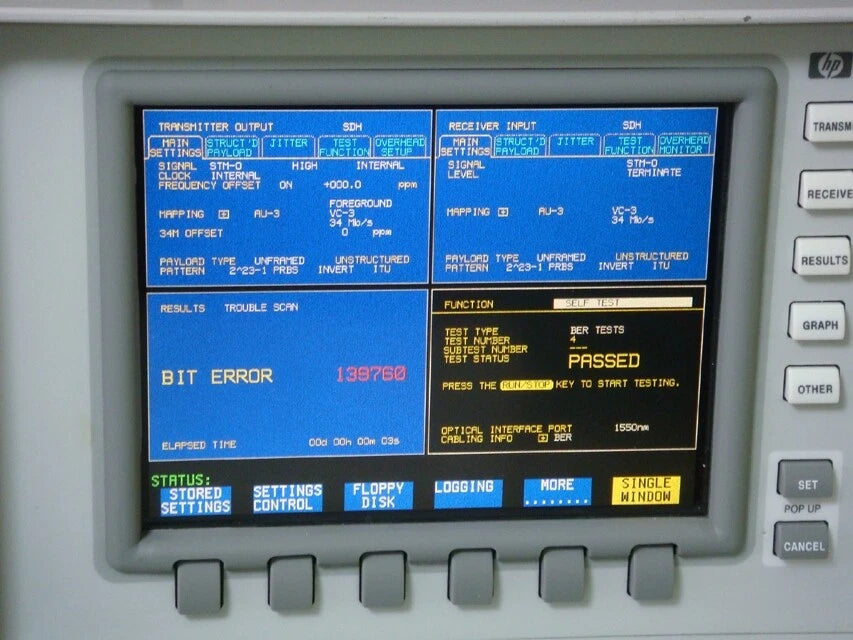 HP 37718A/002/011/106/601/602 OmniBER 718 Communication Performance Analyzer