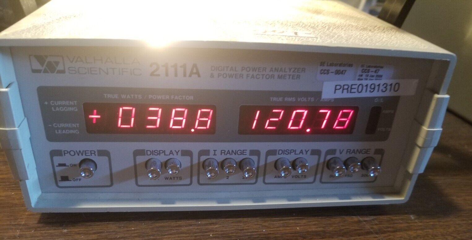 Valhalla 2111A Power Analyzer