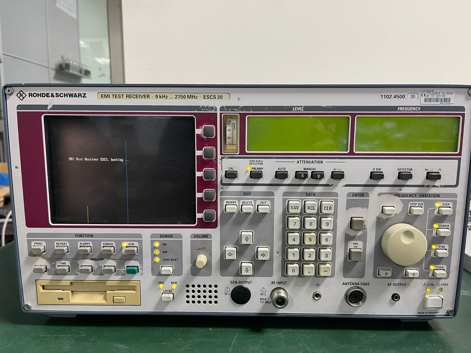 Rohde &amp; Schwarz ESCS30 EMI Test Receiver 9 kHz - 2750 MHz _0369