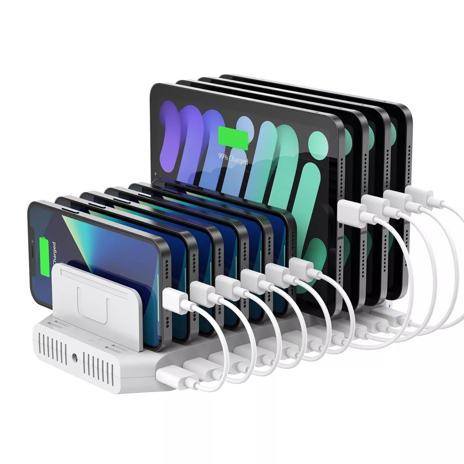 Unitek 96W 10-Port USB Charging Station for Multiple Devices