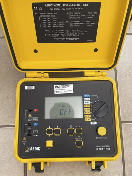 AEMC 1050 (2130.01) Digital/Analog Megohmmeter, 1000V Max Test Voltage