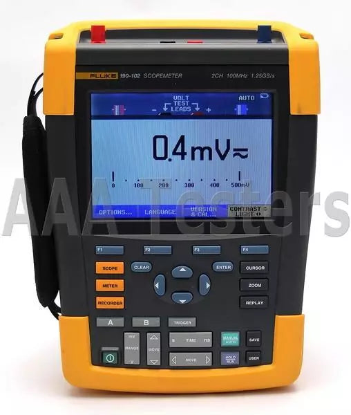 Fluke 190 102 ScopeMeter Series II 1.25GS/s 2 Chan 100MHz Oscilloscope 190-102