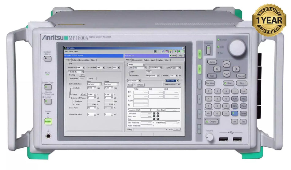 Anritsu MP1800A Signal Quality Analyzer Mainframe 0.1 to 32.1 Gbit/s BERT