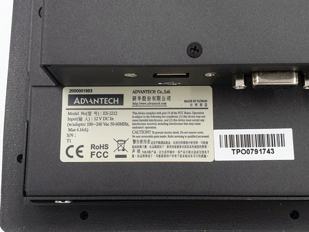 ES-2212 Rugged Panel Mount Monitor Display by Advantech
