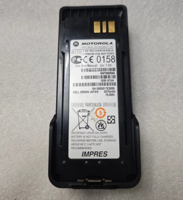 NNTN8359A IMPRES ATEX Battery for Motorola DP4000EX DP4401EX XIR P8668EX Radios