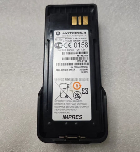 NNTN8359A IMPRES ATEX Battery for Motorola DP4000EX DP4401EX XIR P8668EX Radios