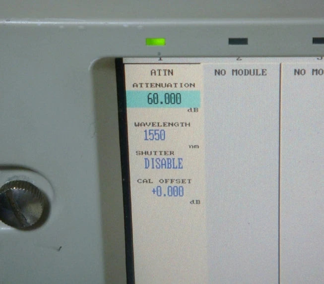YOKOGAWA (ANDO) AQ8201-33M 1480-1650nm 0-60dB Attenuator Module with Monitor