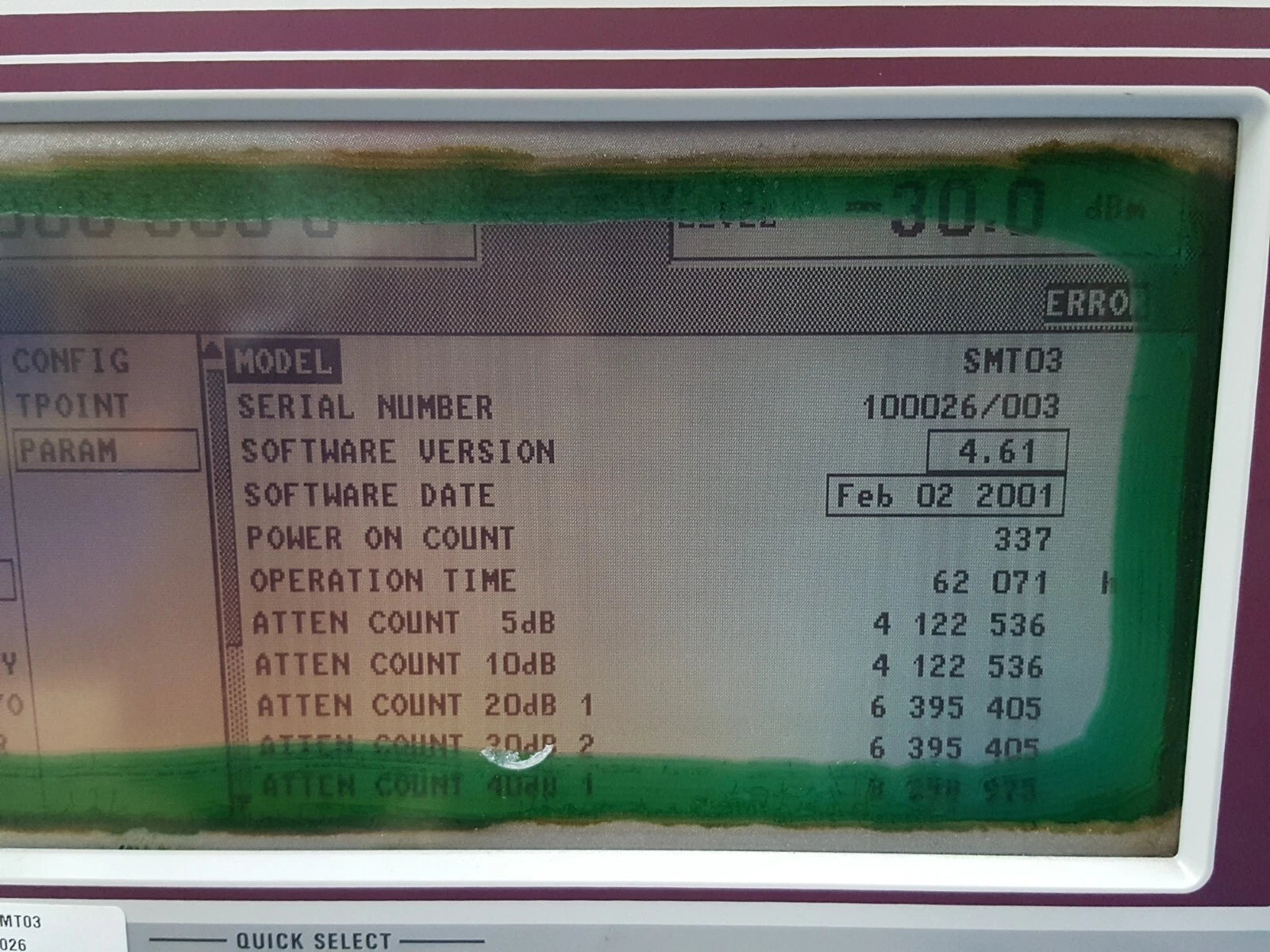 R&S SMT03 Signal Generator 5kHz~3GHz (AS-IS) (0026)