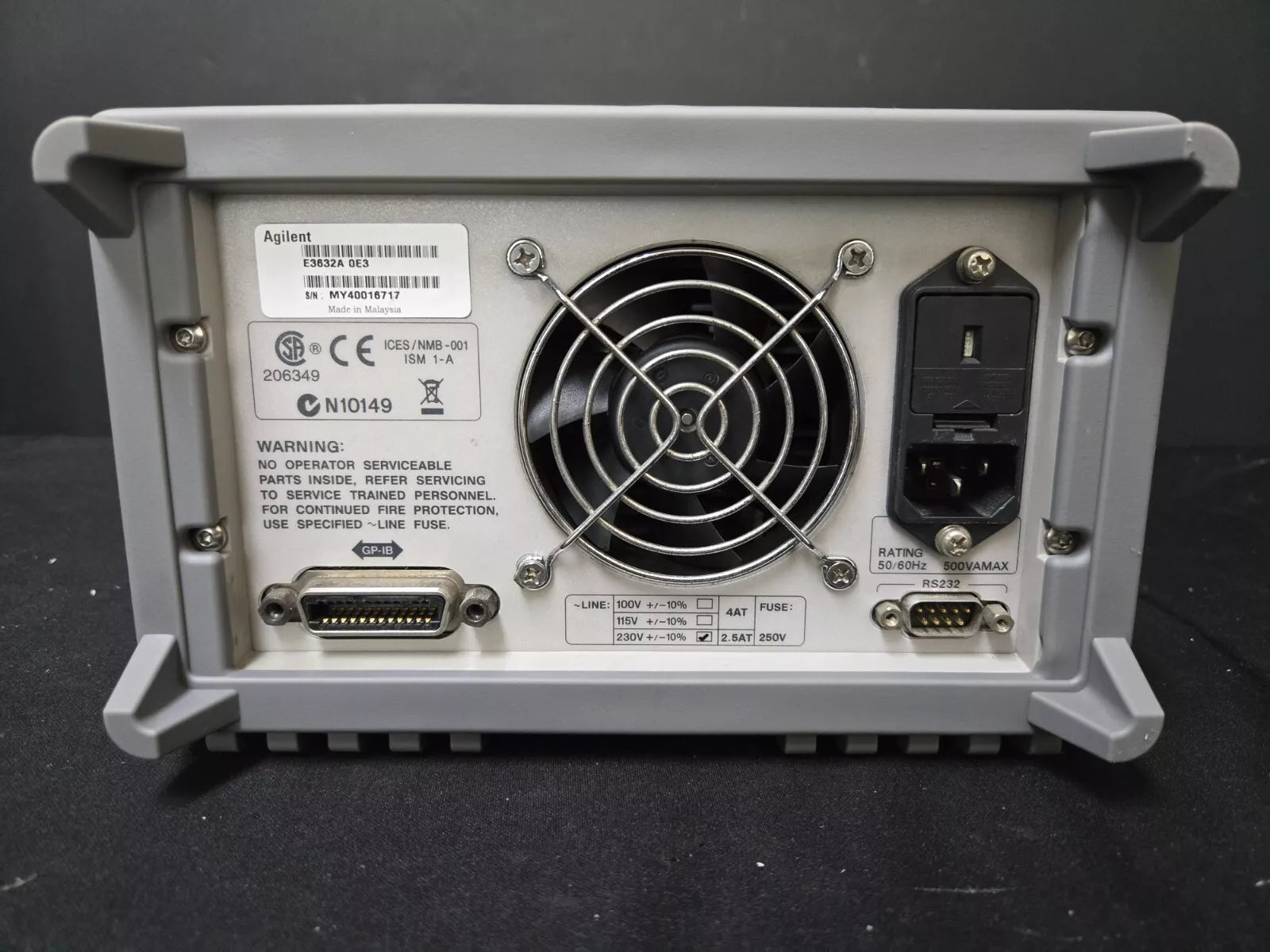 Agilent E3632A DC Power Supply 0-15V 7A / 0-30V 4A (6717)