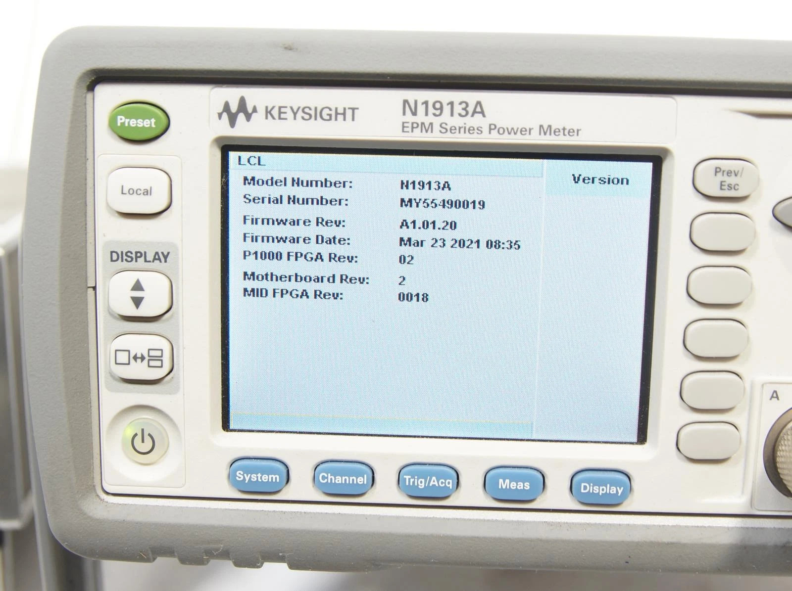 Agilent / Keysight N1913A EPM Series Single Channel Power Meter