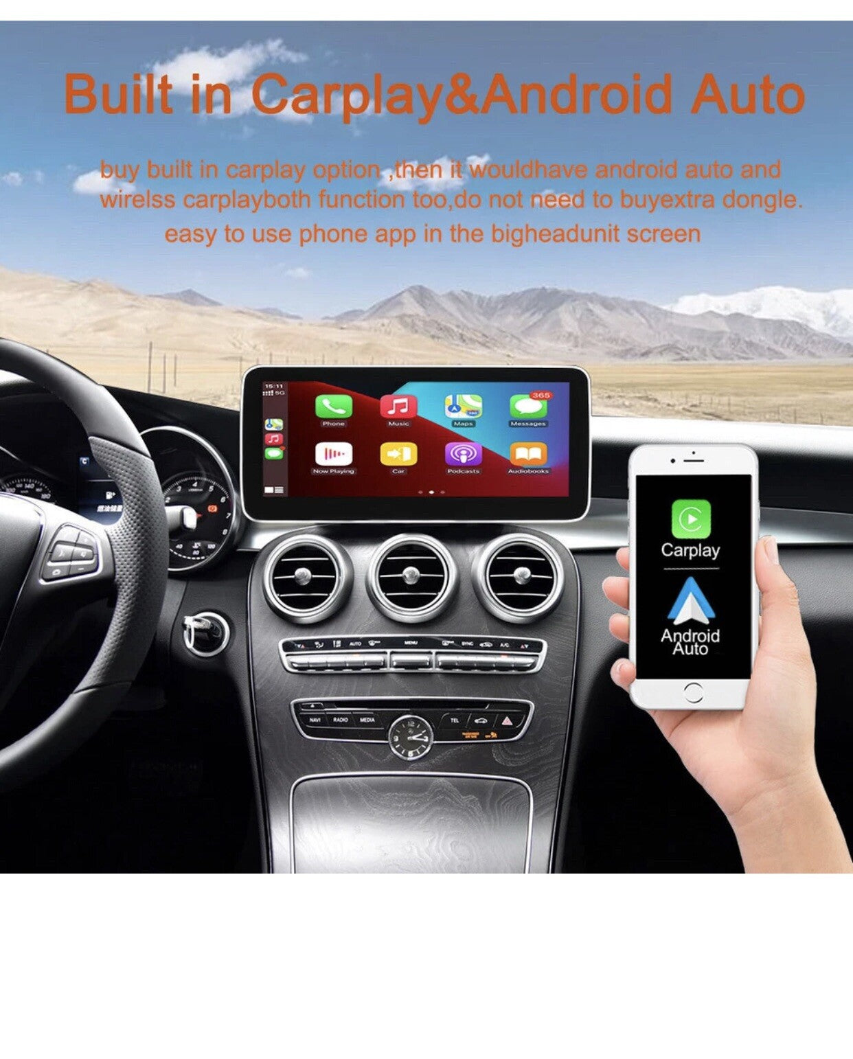 Android 13 Car Radio For Mercedes E-Class W207 RHD 2010-2016 NGT4.5 BT 8GB+128GB