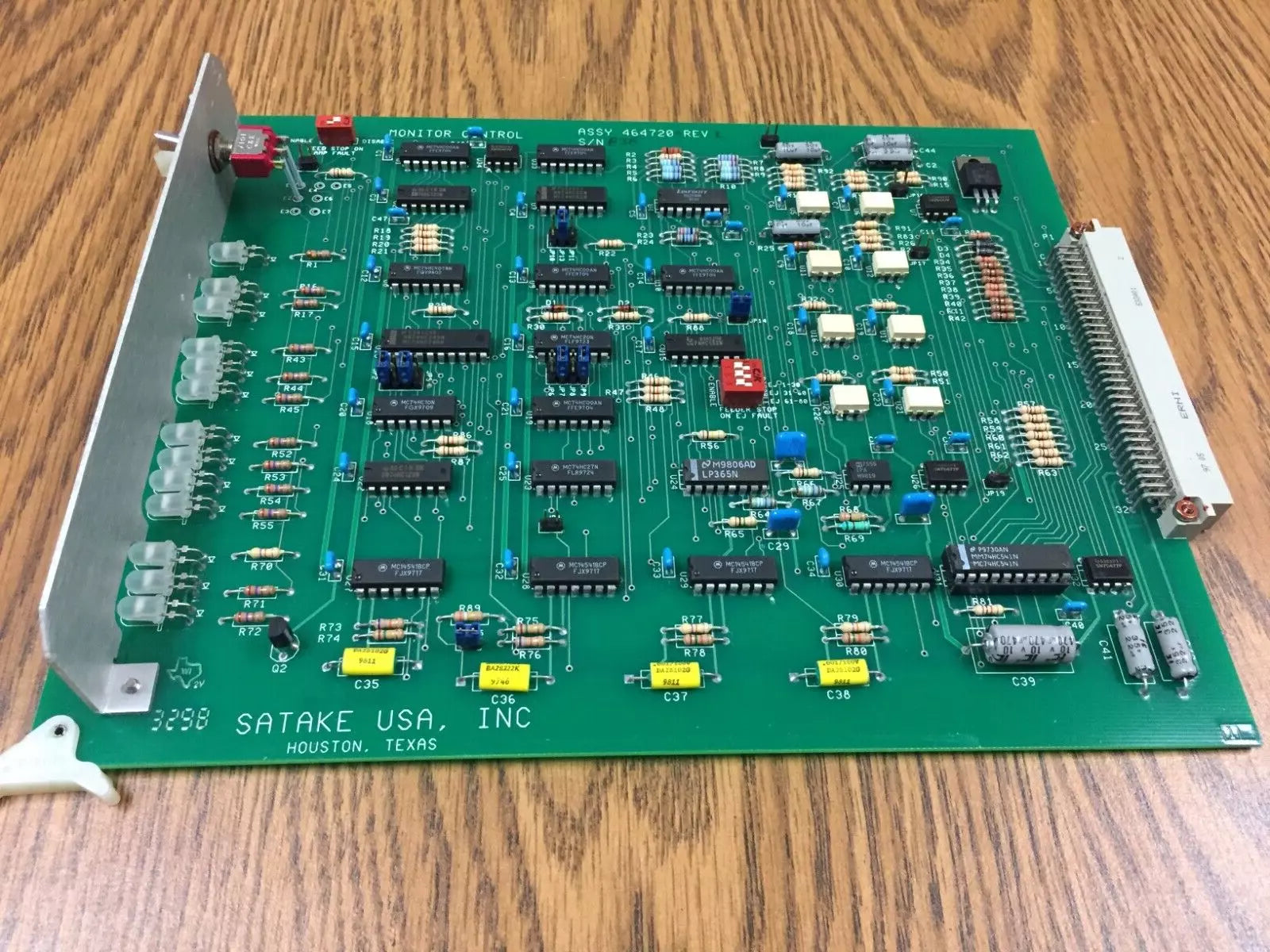Satake 464720 Rev. K Monitor Control Board