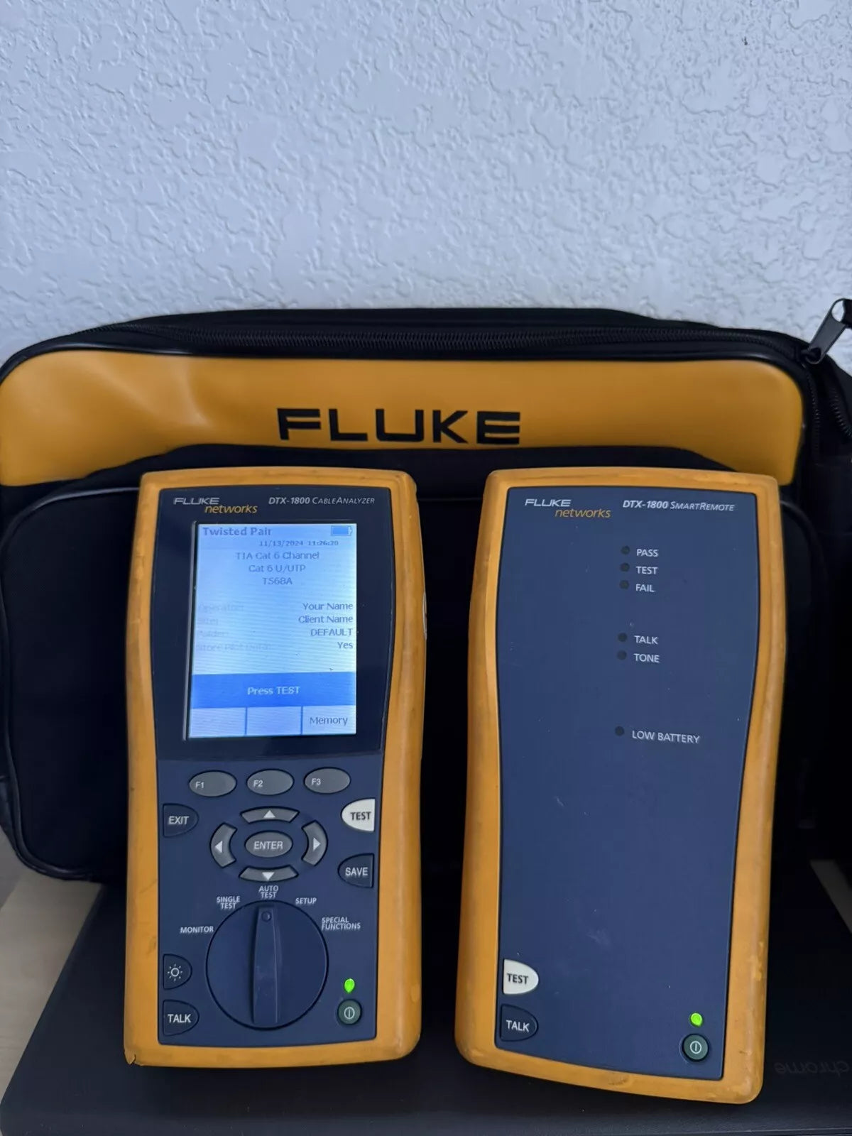FLUKE Networks DTX-1800 DTX Cable Analyzer Kit (Tested)