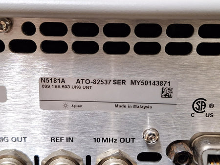 Agilent N5181A 3GHz Signal Generator with Options 099, 1EA, 503 UNT, ALB, U02 (3871)