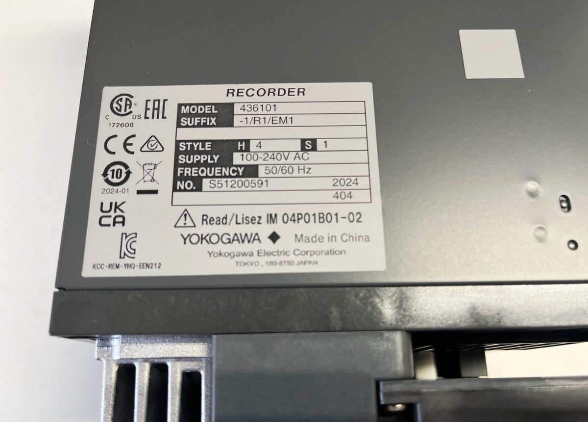 YOKOGAWA µR10000 Industrial Recorders