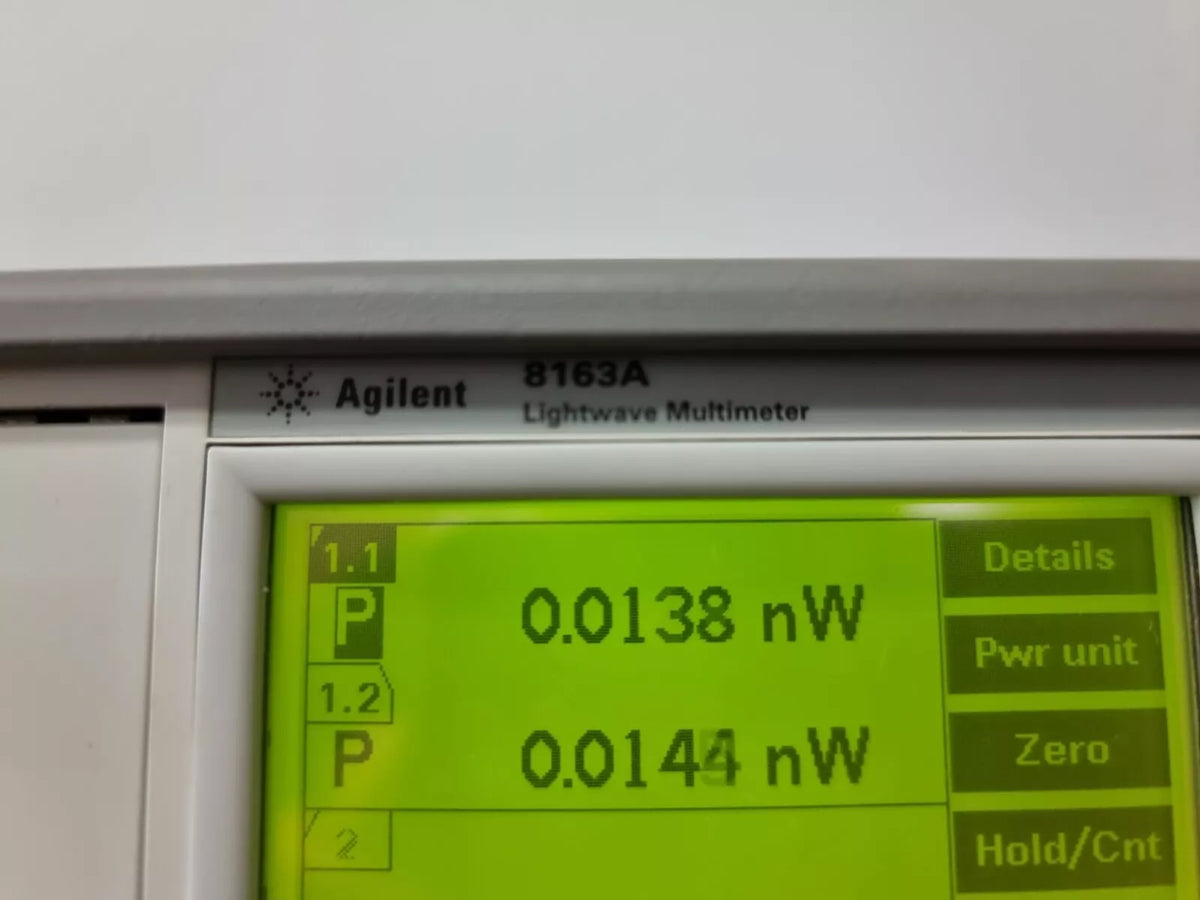 Agilent 8163A Lightwave Multimeter with 81635A Power Sensor
