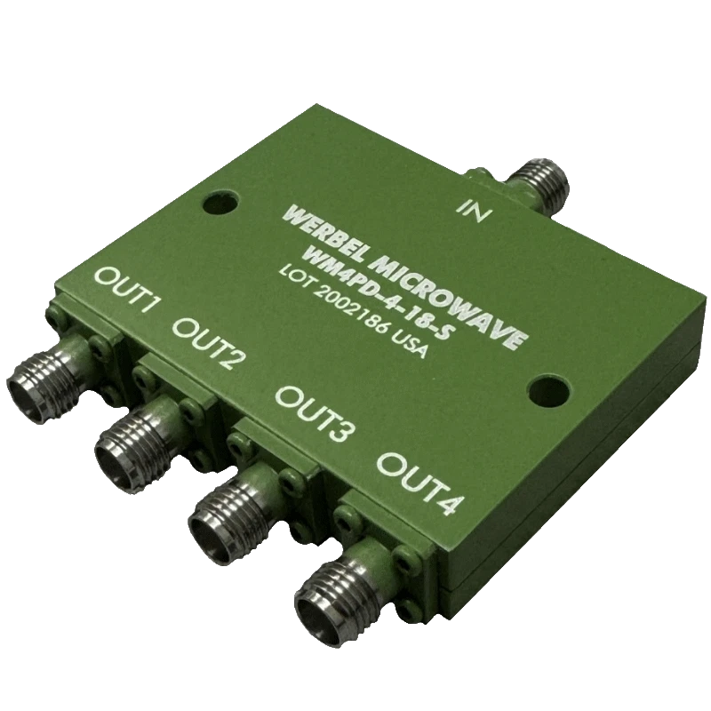 Werbel Microwave WM4PD-4-18-S Power Divider, 4-way, 4-18GHz, SMA Female