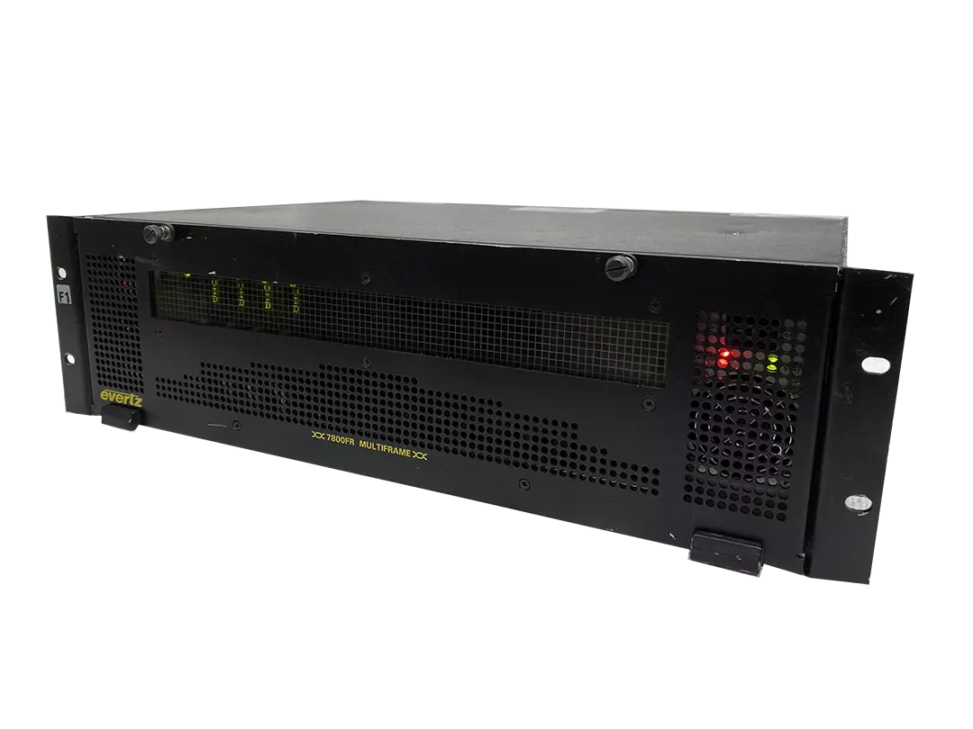 Evertz 7800FR Multiframe with 2 Power Supplies and 7700FC Card