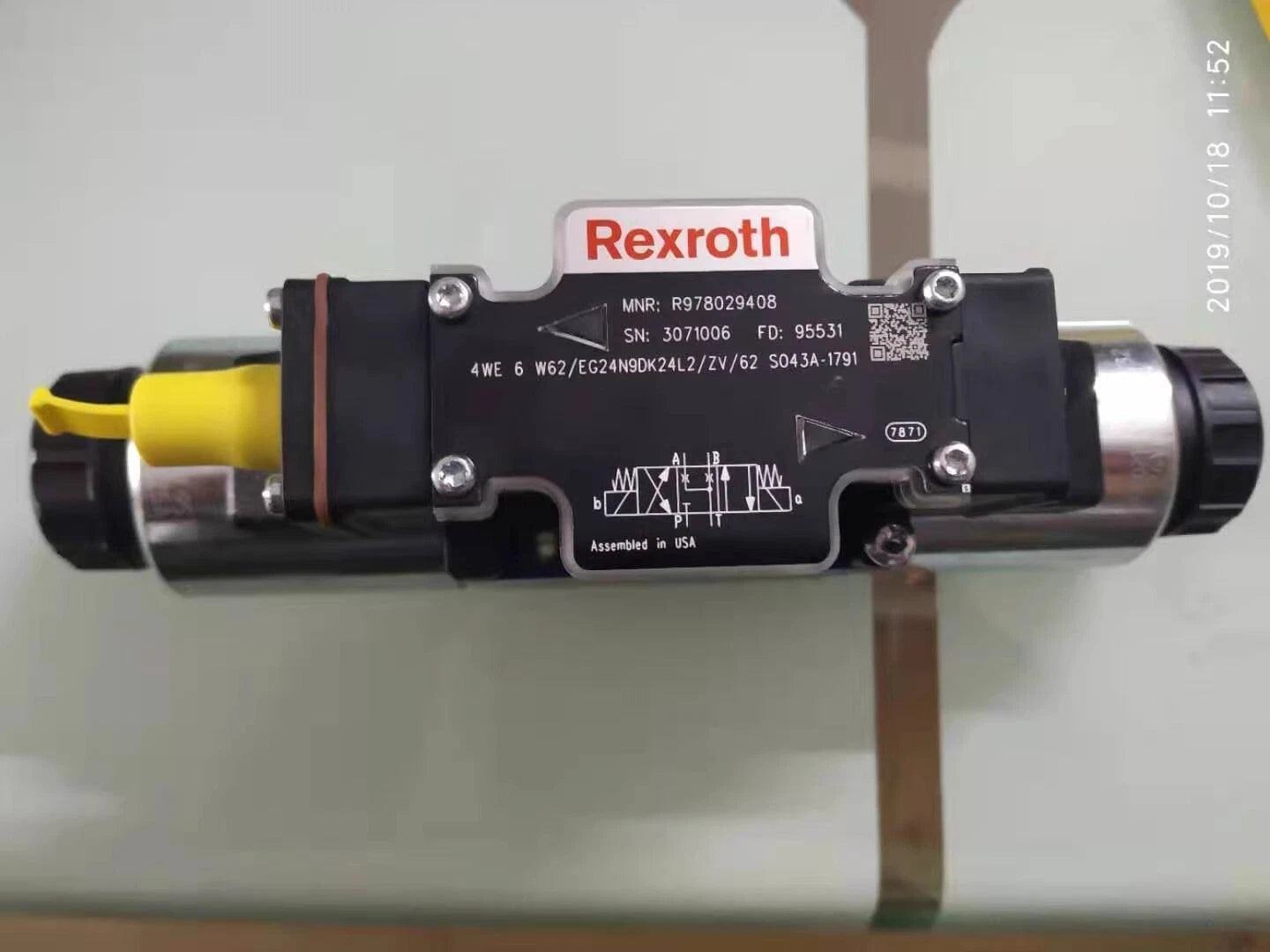 Hydraulic Directional Control Valve 4WE 6 W62, R978029408