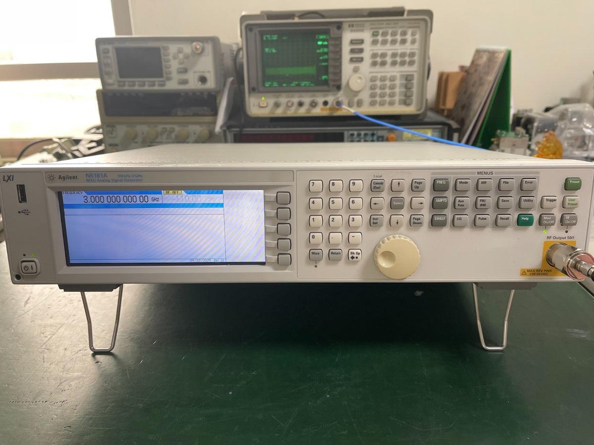 Agilent N5181A MXG Analog Signal Generator 100kHz-3GHz , W/ 503, UNT_ 3928 - XG eqpt