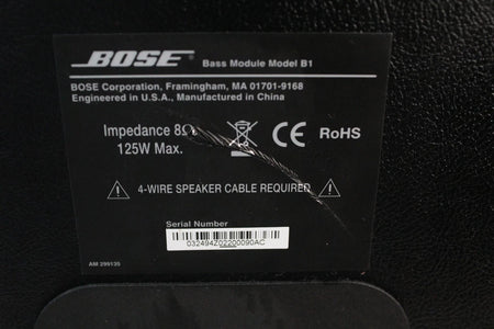 Bose B1 Bass Module Sub for L1 Systems Subwoofer Only -Black - Free Shipping.