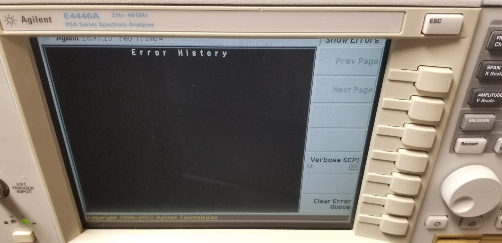 44 GHz Spectrum Analyzer by Agilent