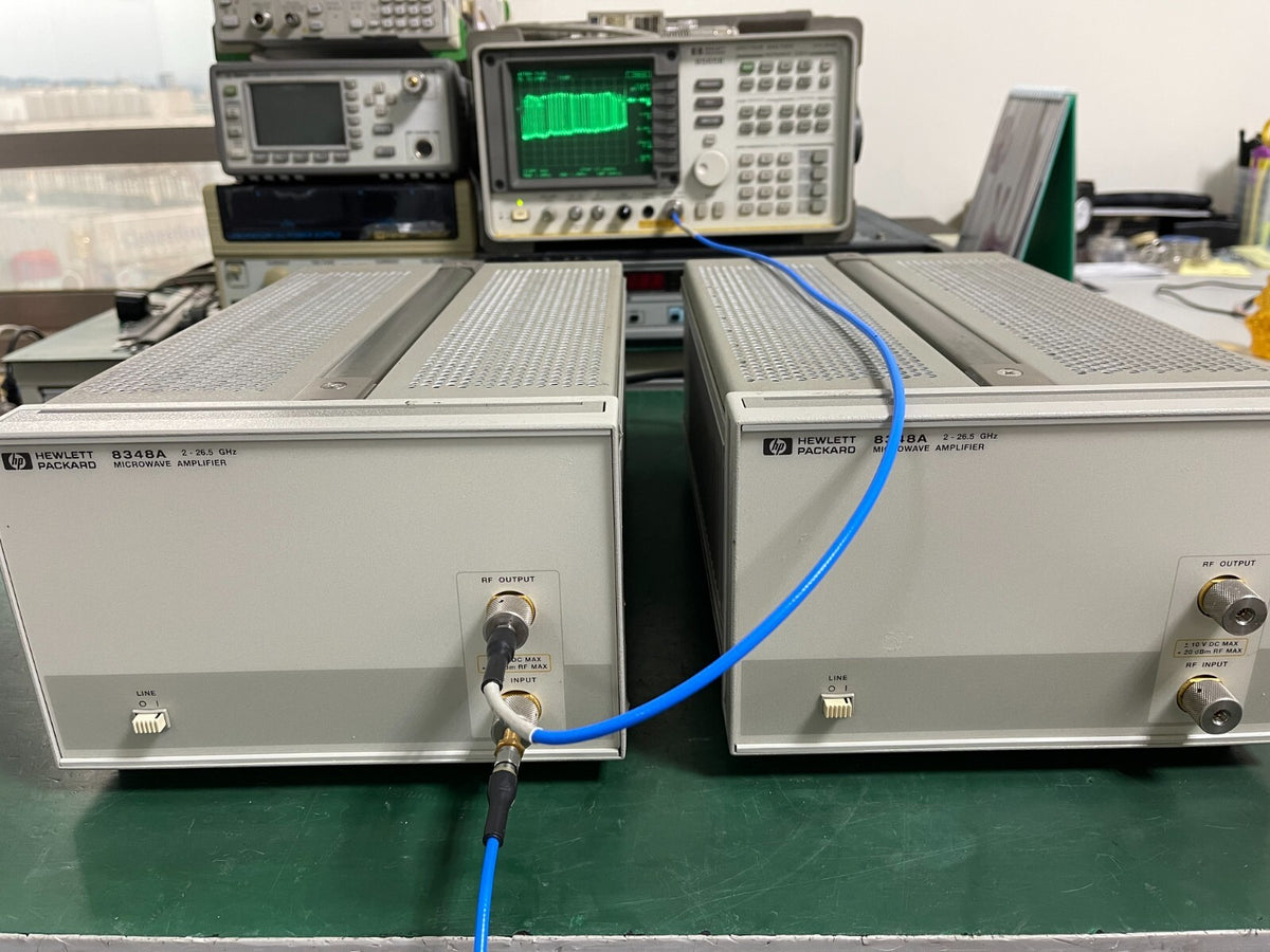 HP Agilent 8348A 2GHz - 26.5GHz Microwave Amplifier _ 0572_0573