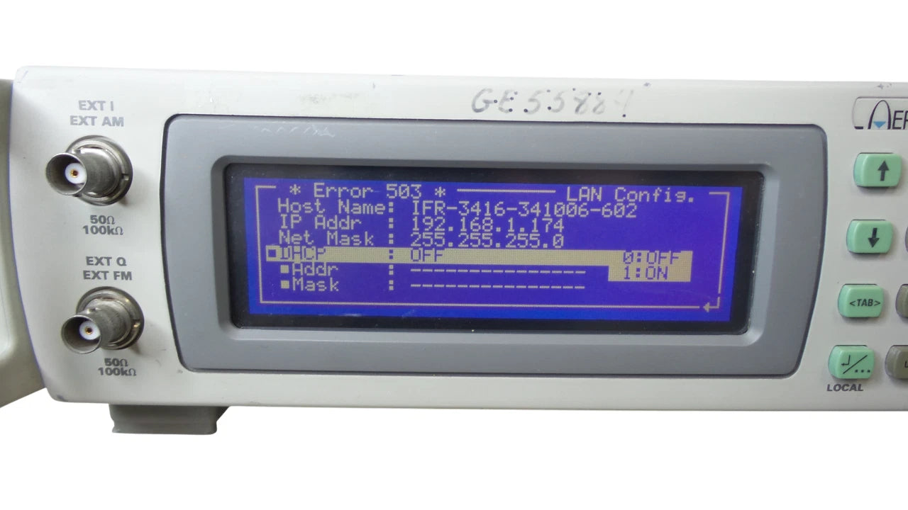 AeroFlex IFR 3416 Signal Generator 250kHz - 6GHz - Free Shipping