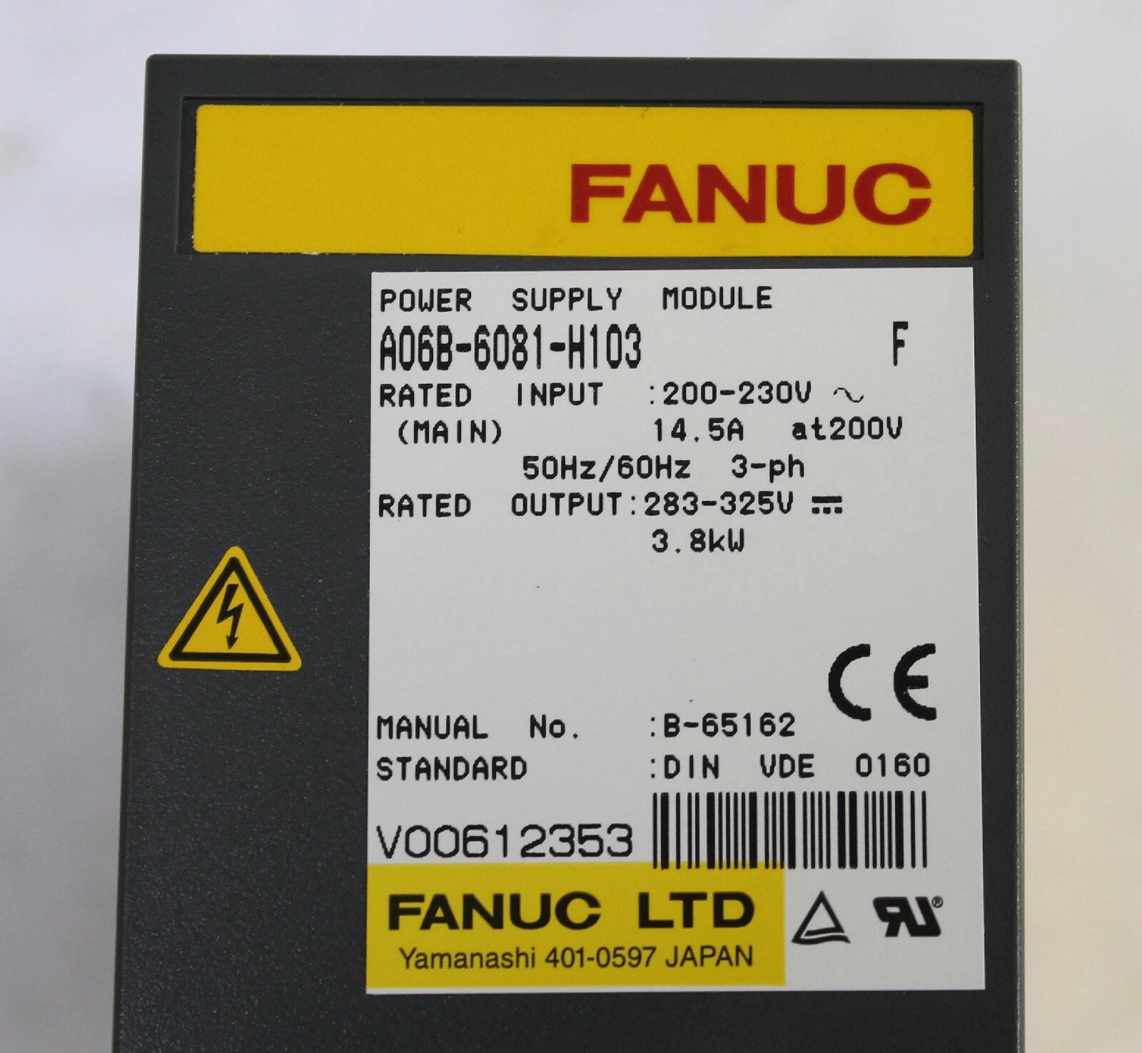 Fanuc A06B-6081-H103 Industrial Controller Power Supply Module