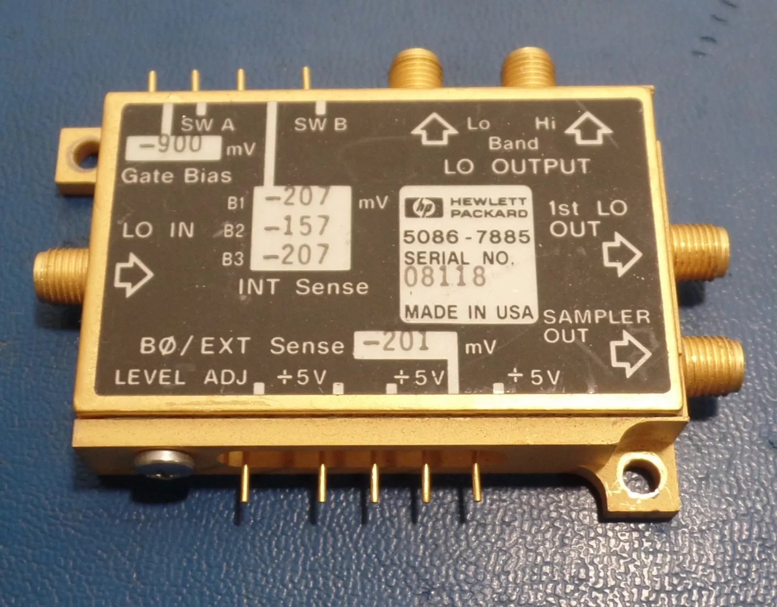 HP 5086-7885 NFTS Mod and Ser Nbr Reqd TBR Switch Local Oscillator Tested