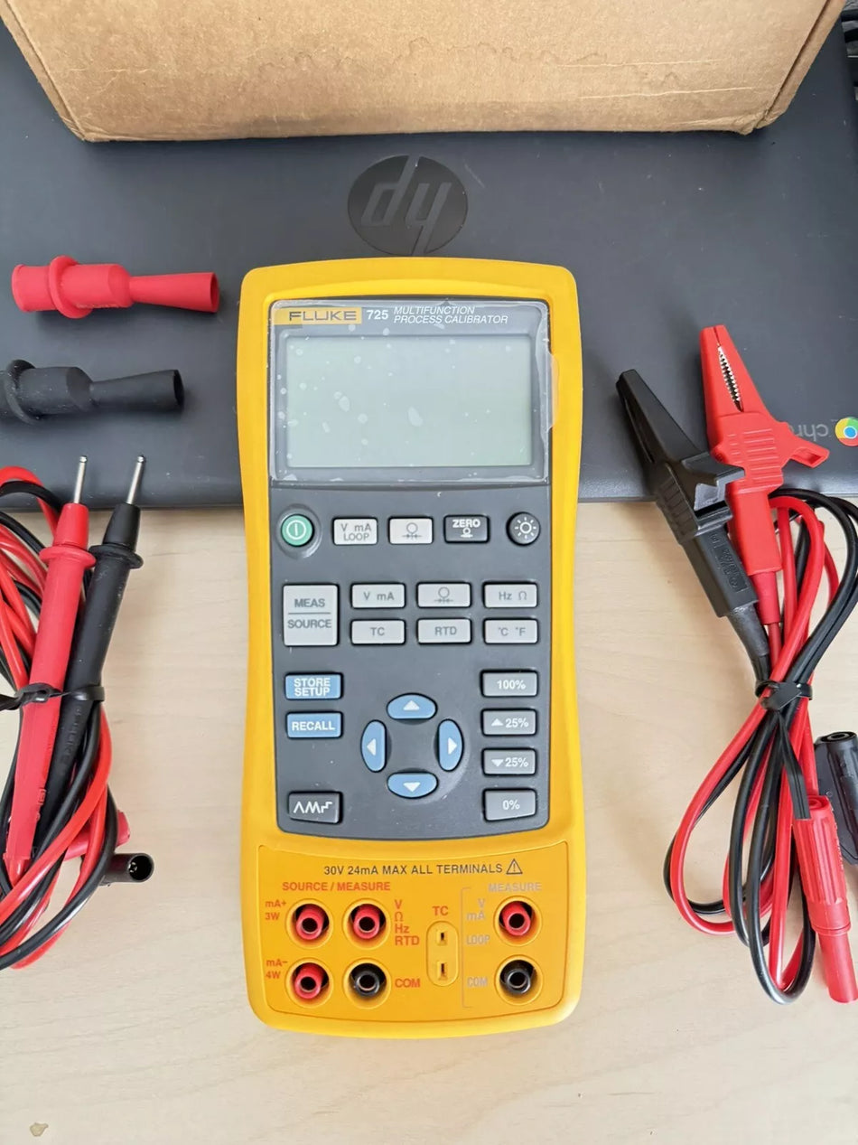 FLUKE 725 Multifunction Process Calibrator with Factory Box - Excellent Condition