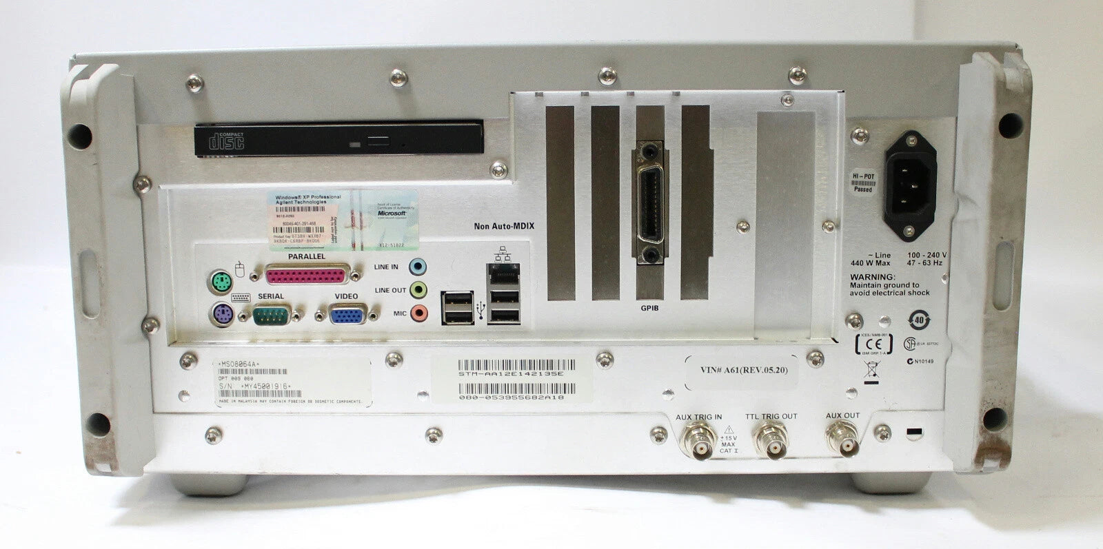 Agilent MSO8064A 600 MHz 4GSa/s 4 Channel Infiniium Mixed Signal Oscilloscope