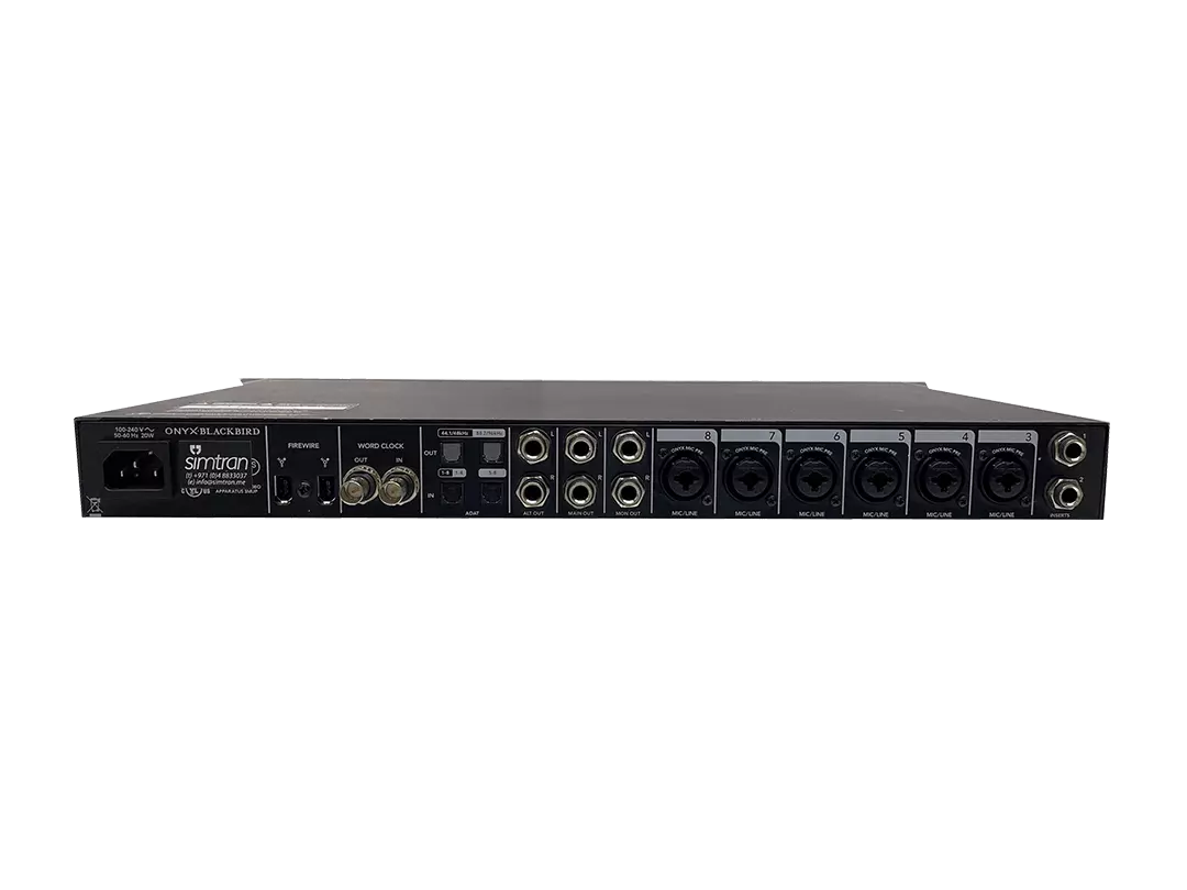 Mackie Onyx Black Bird Audio Interface - Professional 16x16 Recording Solution