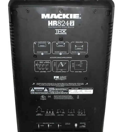 Mackie HR824 MKII 8" 2 Way Active Studio Monitor Speaker-PAIR - Free Shipping