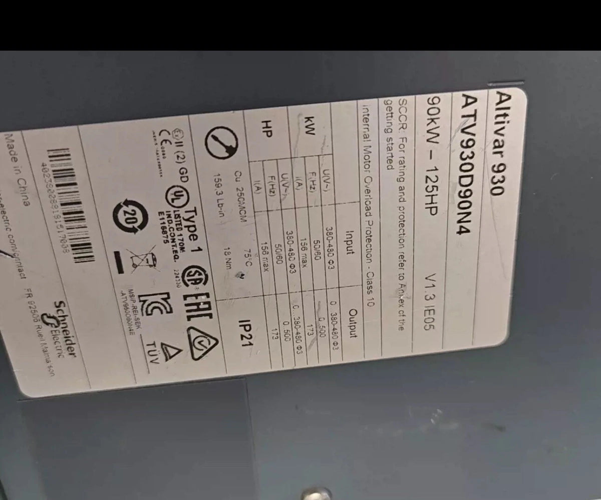 Schneider Electric ATV930D90N4 Variable Frequency Drive