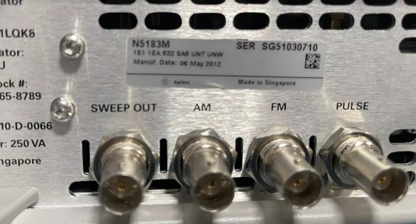 Agilent/Keysight N5183M MXG Signal Generator 100KHz-30GHz with Advanced Options