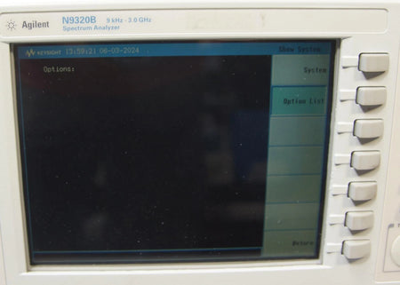 Agilent Keysight N9320B 9 kHz - 3 GHz RF Spectrum Analyzer