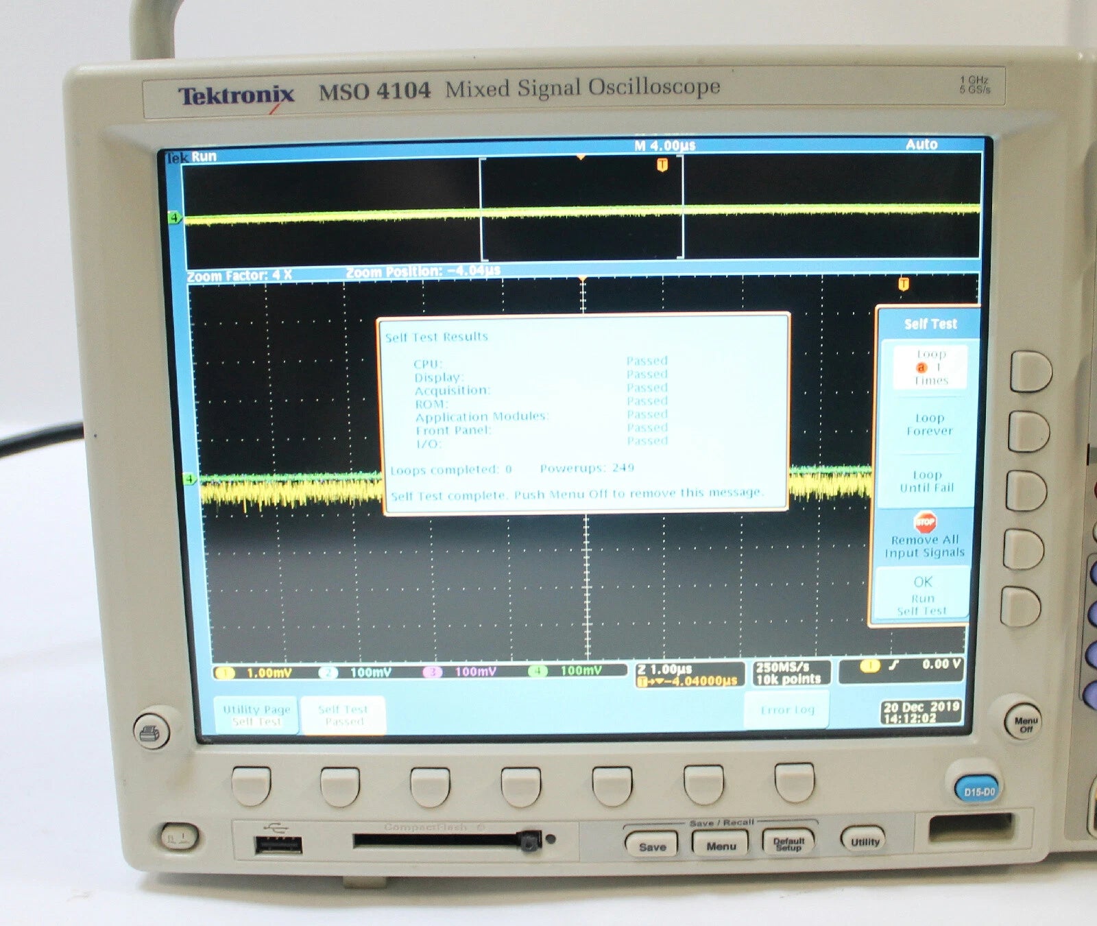 Tektronix MSO4104 1GHz  4 Channel 5GS/s Mixed Signal Oscilloscope