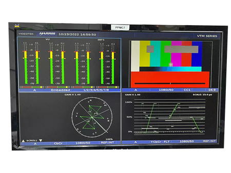 Harris VTM4100PKG HD Multiformat On-Screen Monitor with TVM-A3-OPT 5-TL Dolby