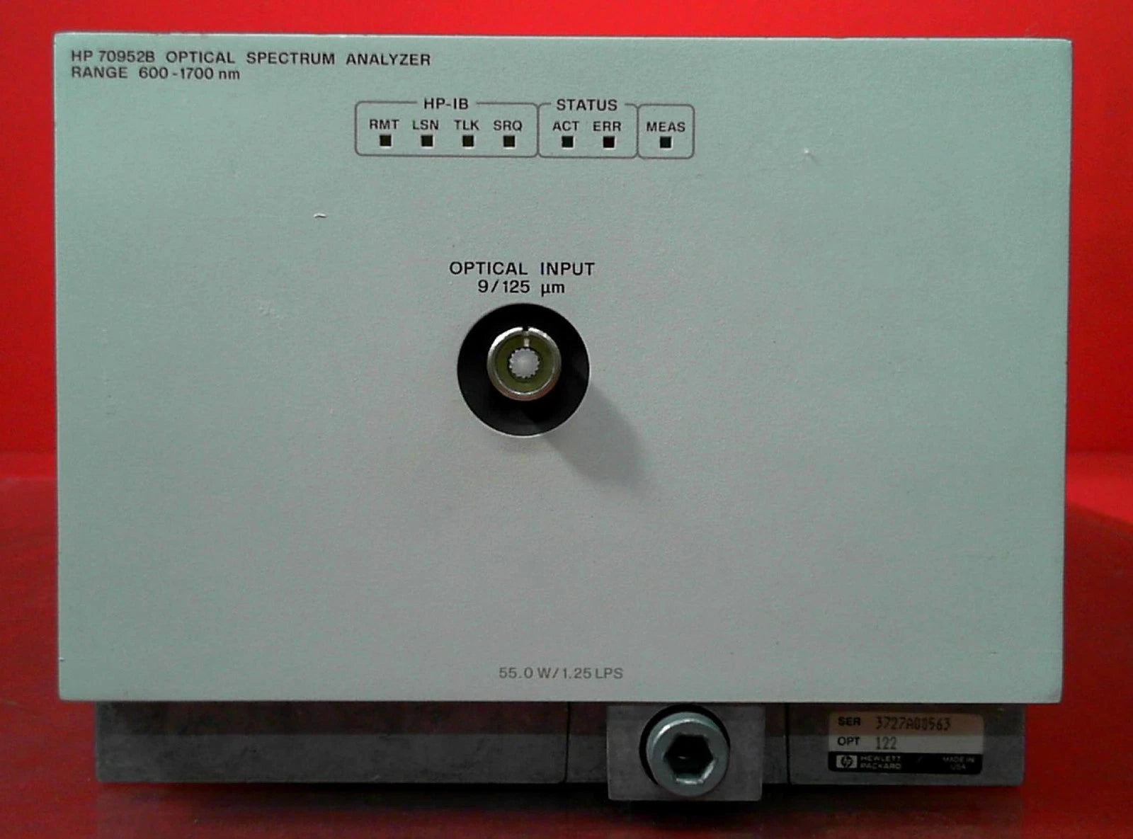 HP/Agilent 70952B 3727A00563 Optical Spectrum Analyzer Module 600 to 1700nm