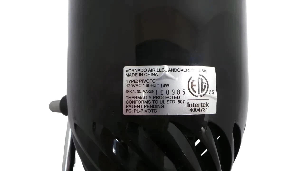 Vornado Pivot Clip Personal Air Circulator Fan 3 Speeds, Black-Free shipping