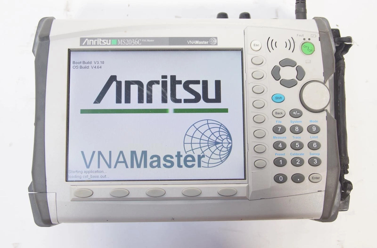 Anritsu MS2036C VNA Master 9MHz to 9GHz Vector Network Analyzer OPT 2/10/15