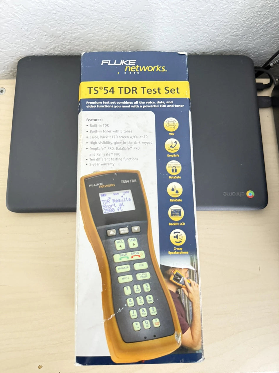 Fluke Networks TS54 TDR LCD Phone Time Domain Test Set Reflectometer - New Sealed
