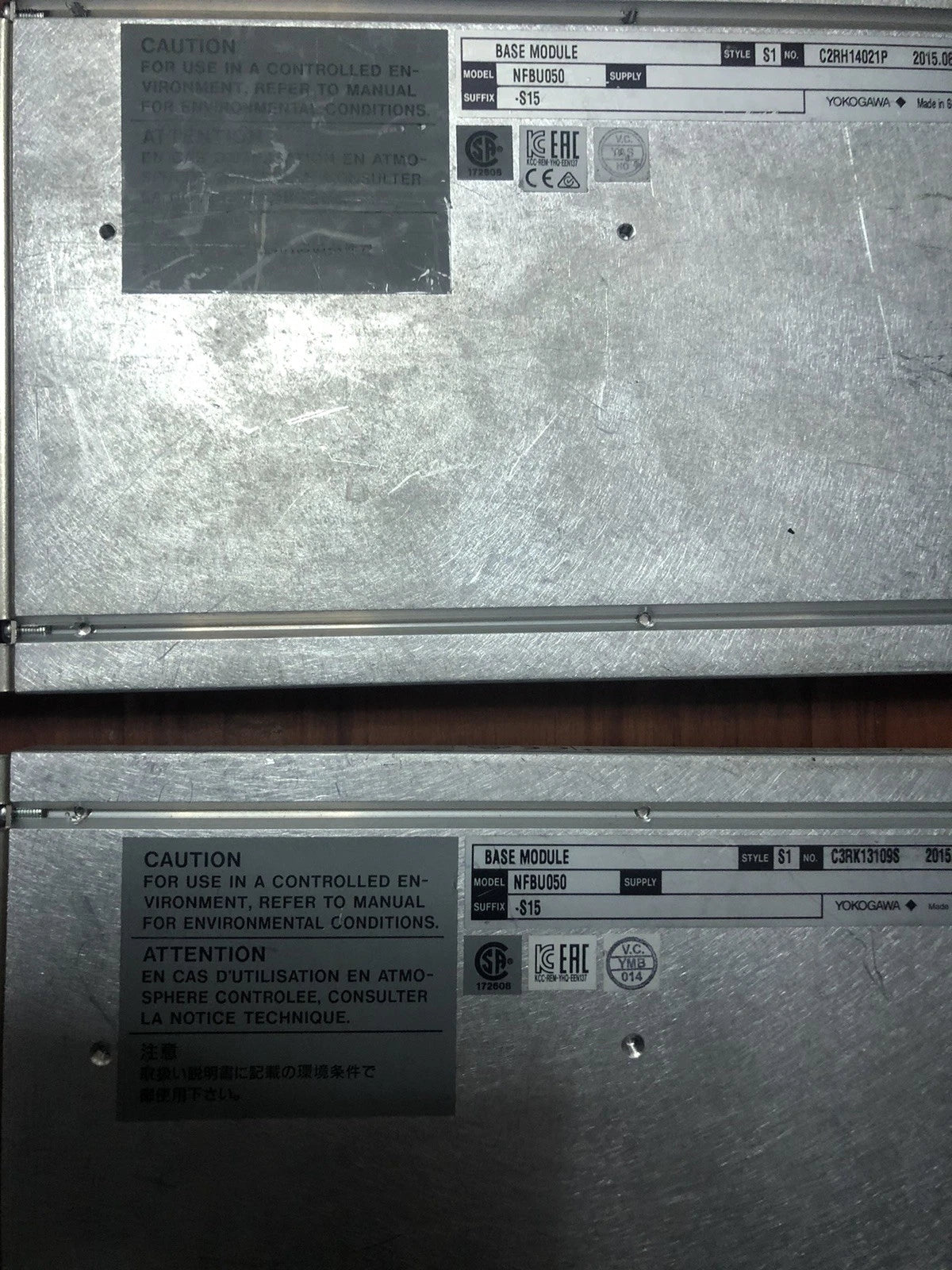 1 PCS NFBU050-S15| Yokogawa | Base Module, Style S15,5 Slot, Used, S15