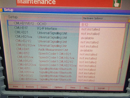 R&S CMU200: Universal Radio Communications Tester, As-is (108344)