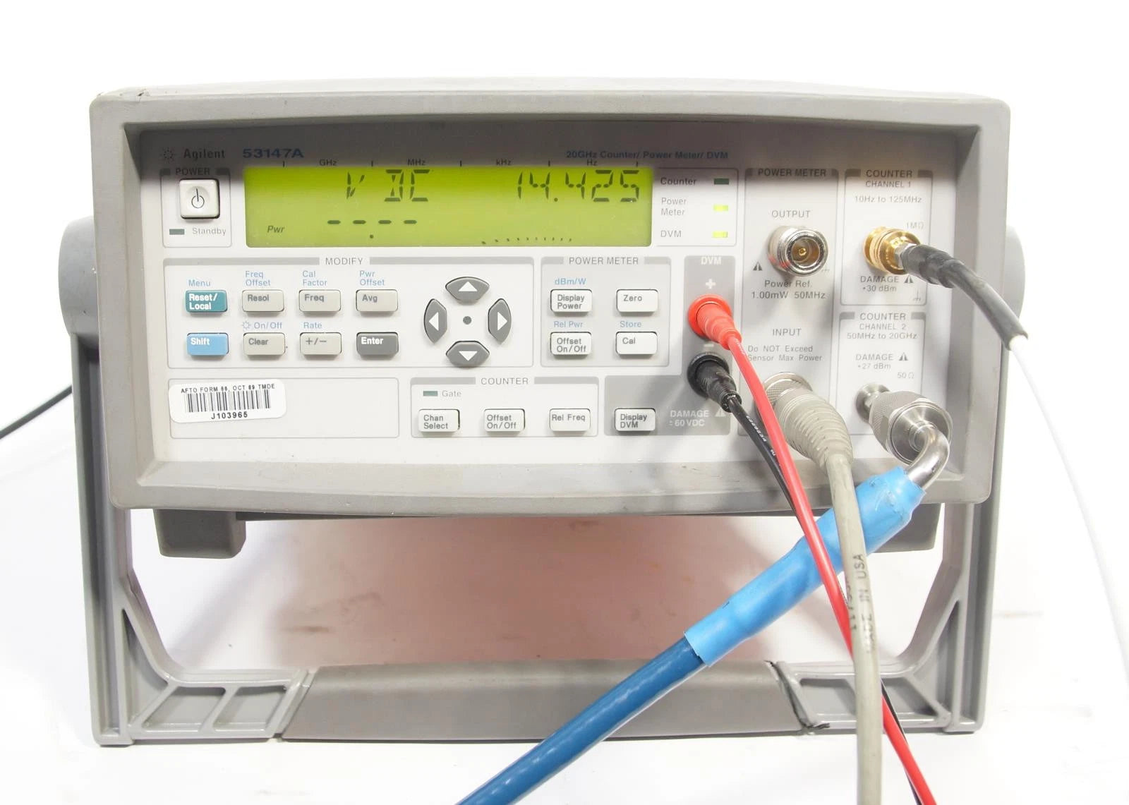 Agilent 53147A 20 GHz Microwave Frequency Counter / Power Meter / DVM AS-IS