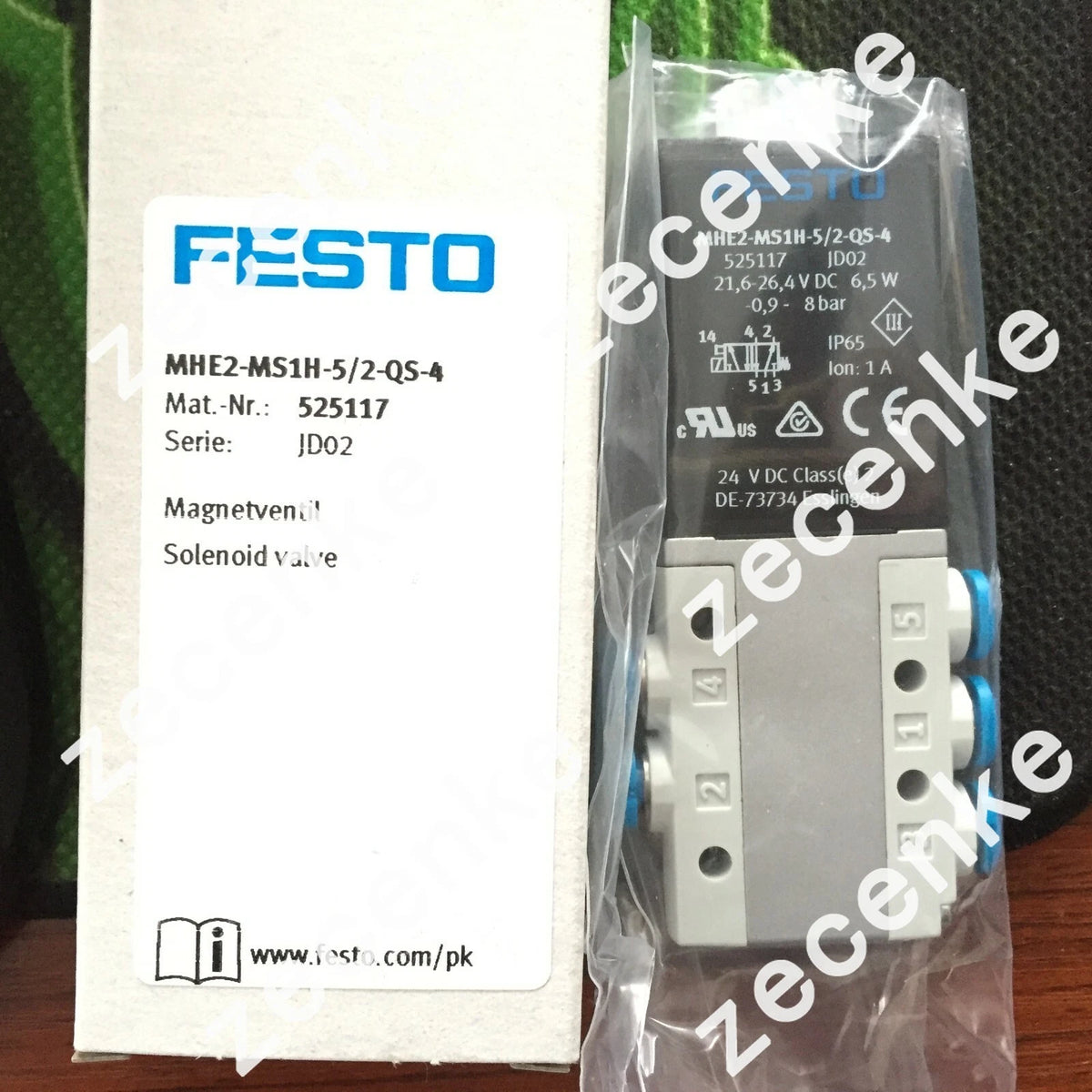 FESTO MHE2-MS1H-5/2-QS-4 525117 Solenoid Valve