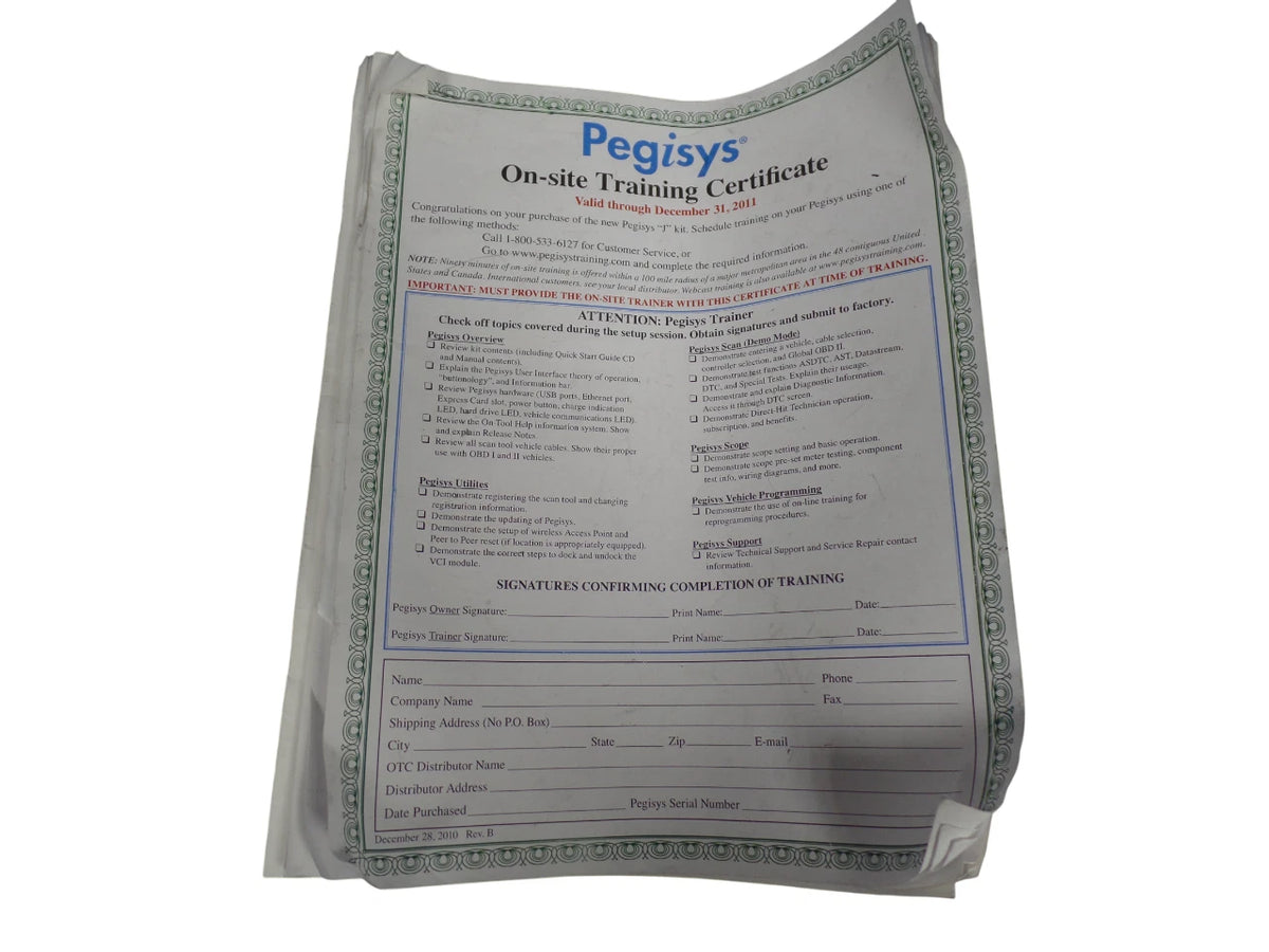 OTC PEGISYS DIAGNOSTIC SYSTEM VCI SPX - Free shipping