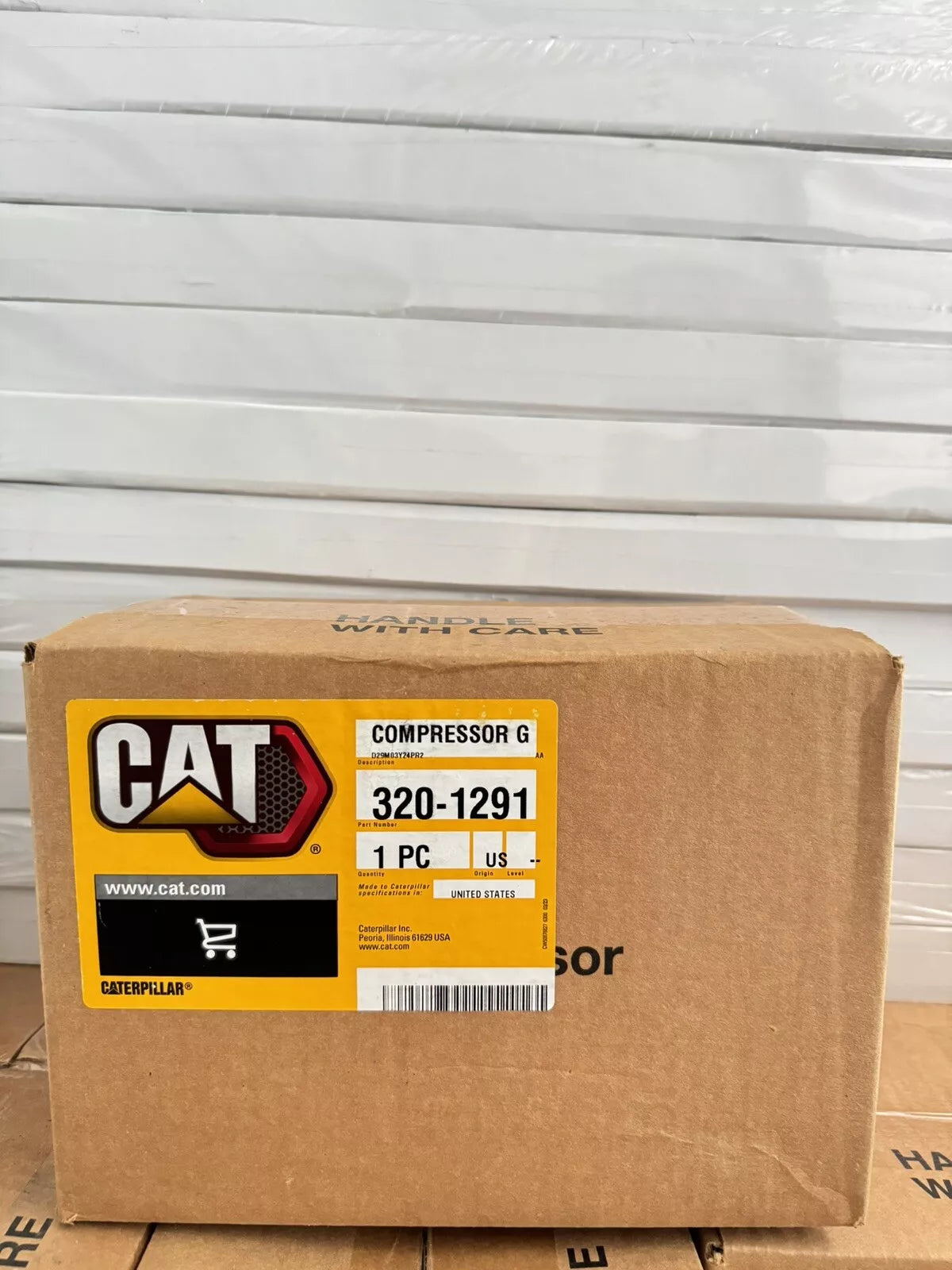 Genuine Caterpillar 320-1291 A/C Compressor - New Sealed