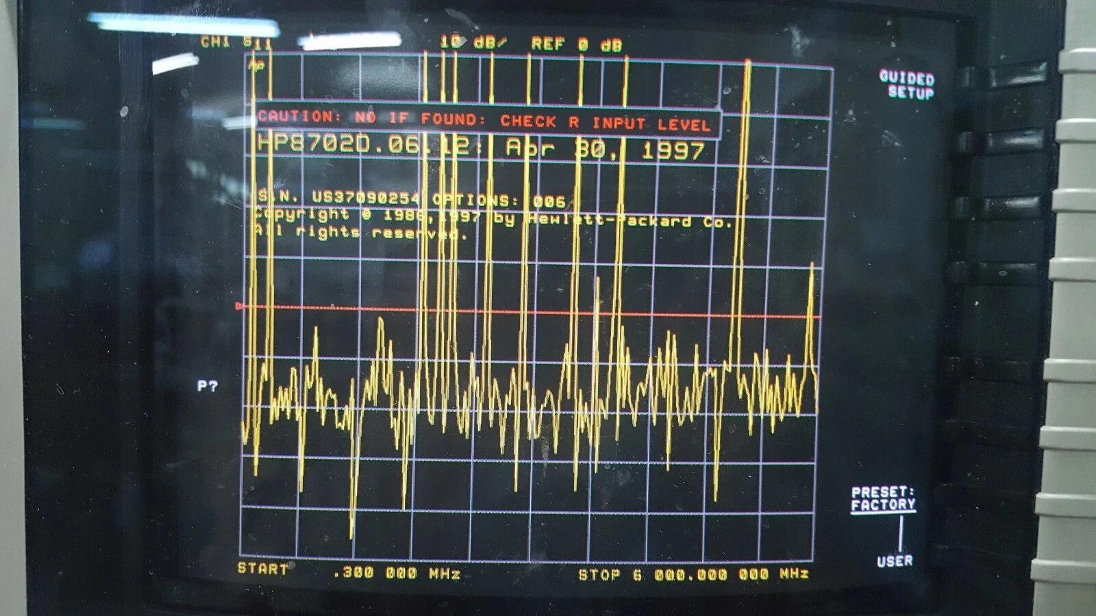 HP Agilent 8702D Lightwave Communication Analyzer OPT 006 (AS-IS)